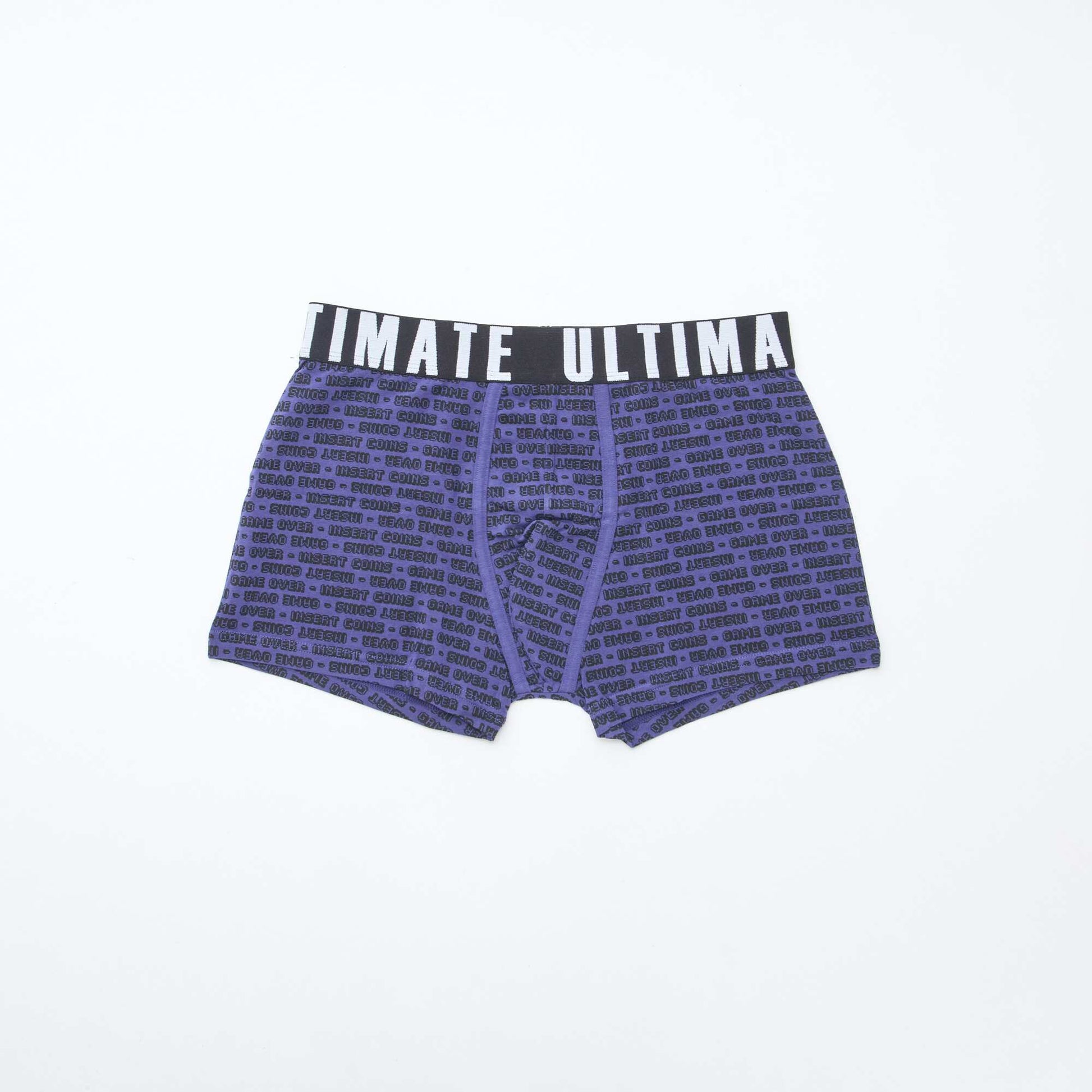 Pack of 3 patterned boxer shorts BLUE