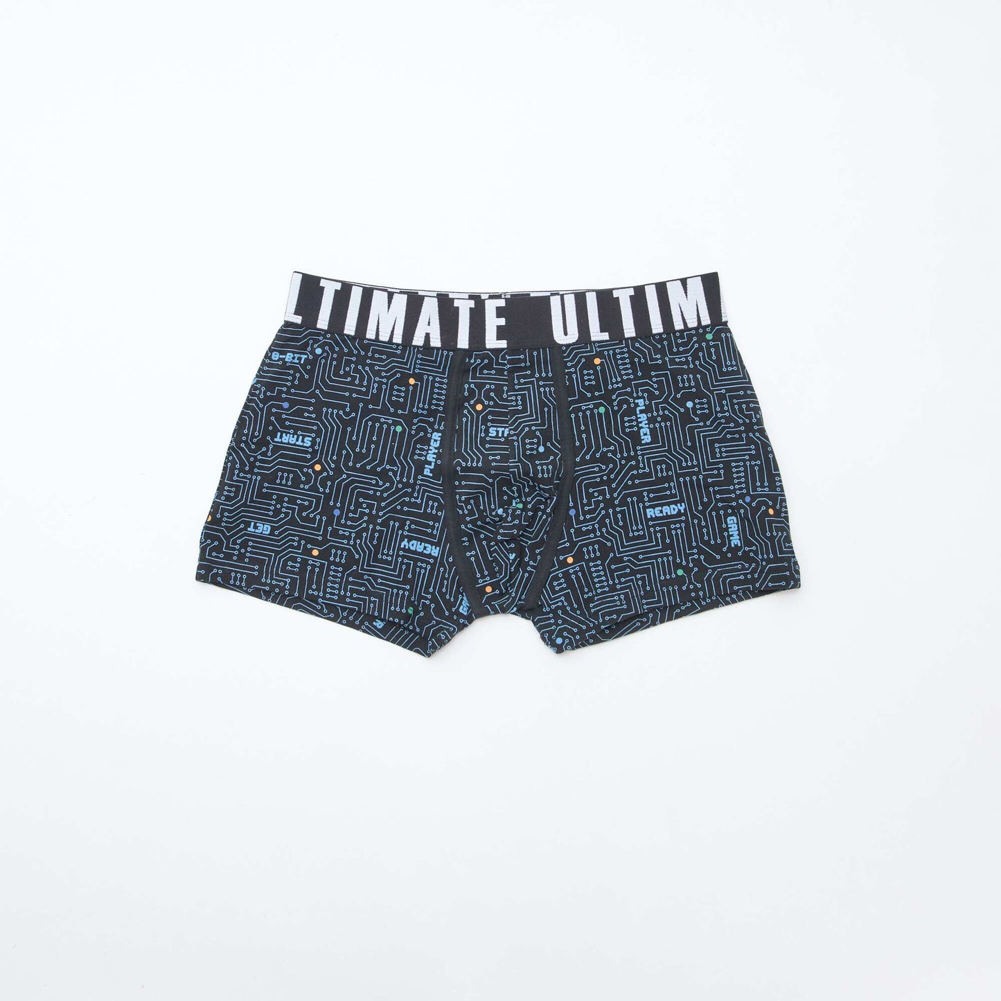 Pack of 3 patterned boxer shorts BLUE