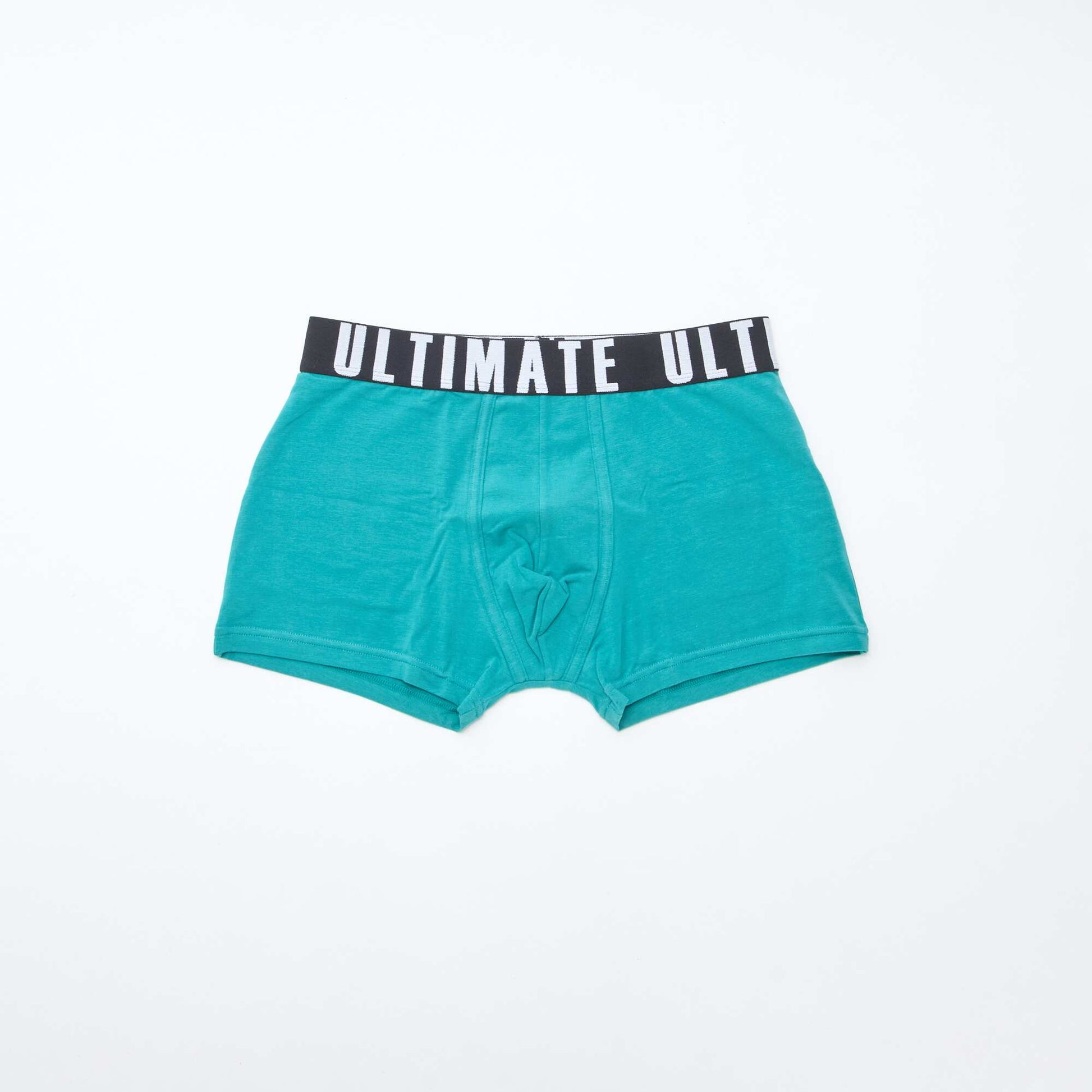 Pack of 3 patterned boxer shorts BLUE