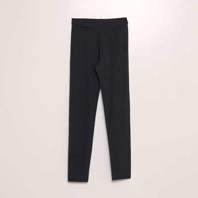 Long stretch leggings BLACK