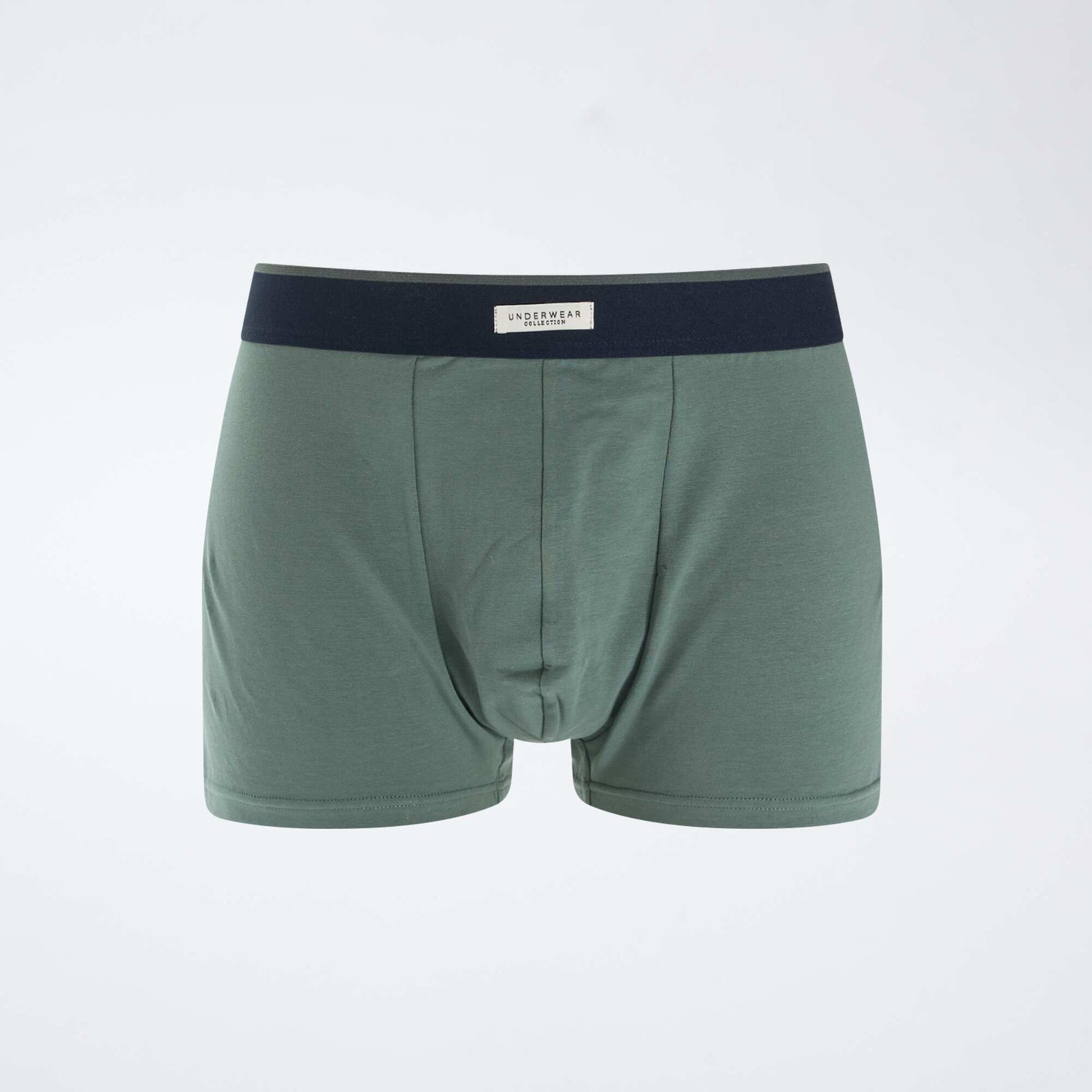 Pack of 3 pairs of cotton boxer shorts KHAKI