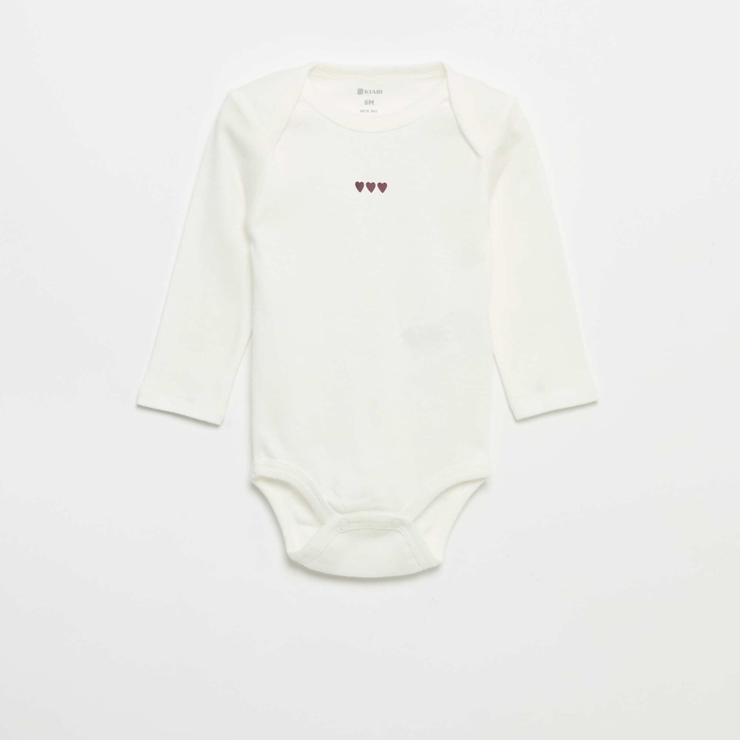Pack of 3 long-sleeved bodies PINK