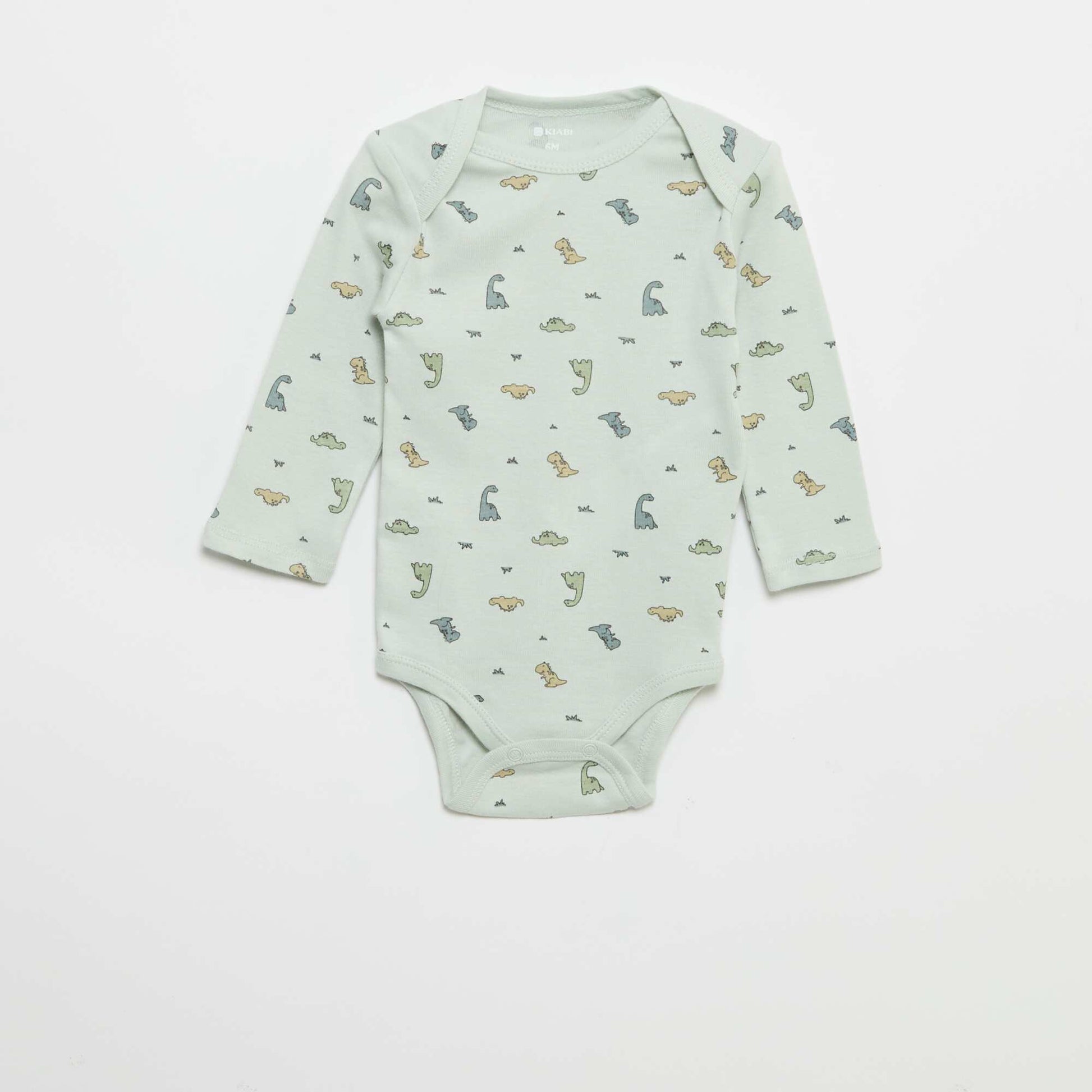 Pack of 3 long-sleeved bodies BLUE