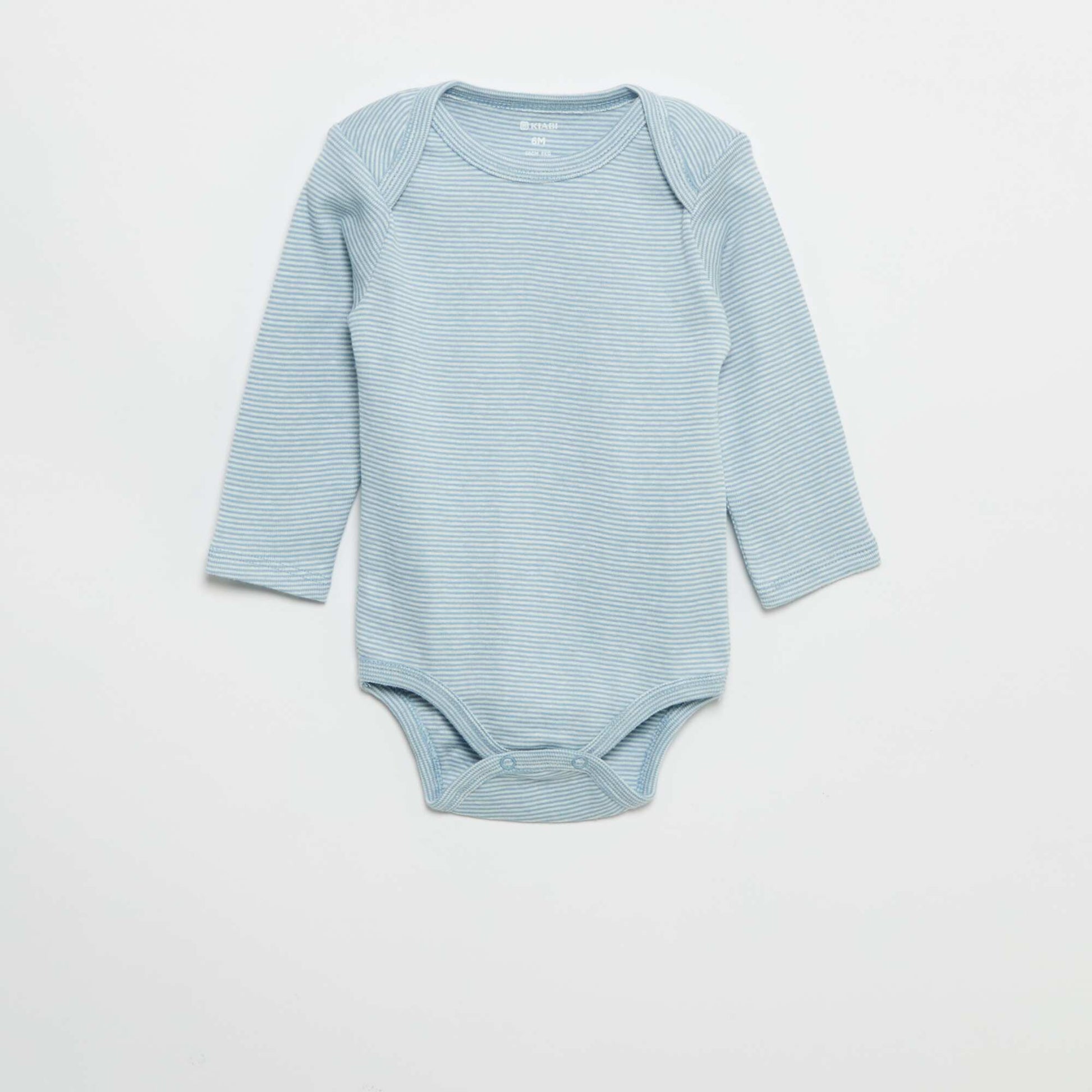 Pack of 3 long-sleeved bodies WHITE