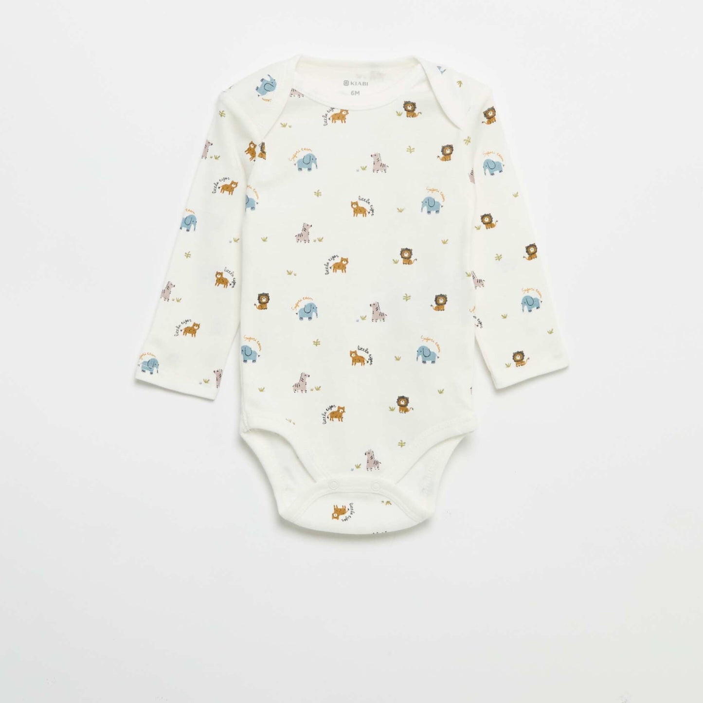 Pack of 3 long-sleeved bodies WHITE