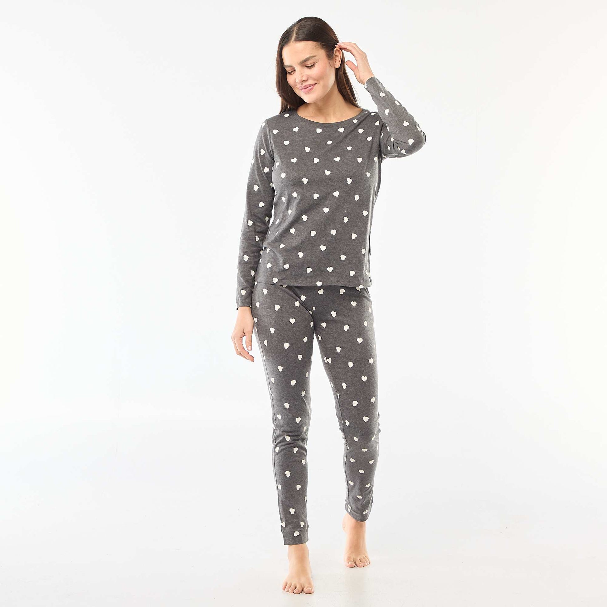 Jersey Pajama Set - 2 Piece GREY