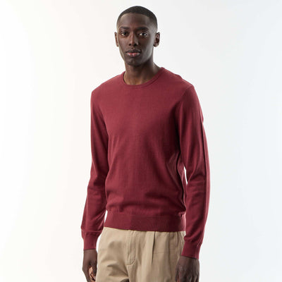 Round neck sweater RED