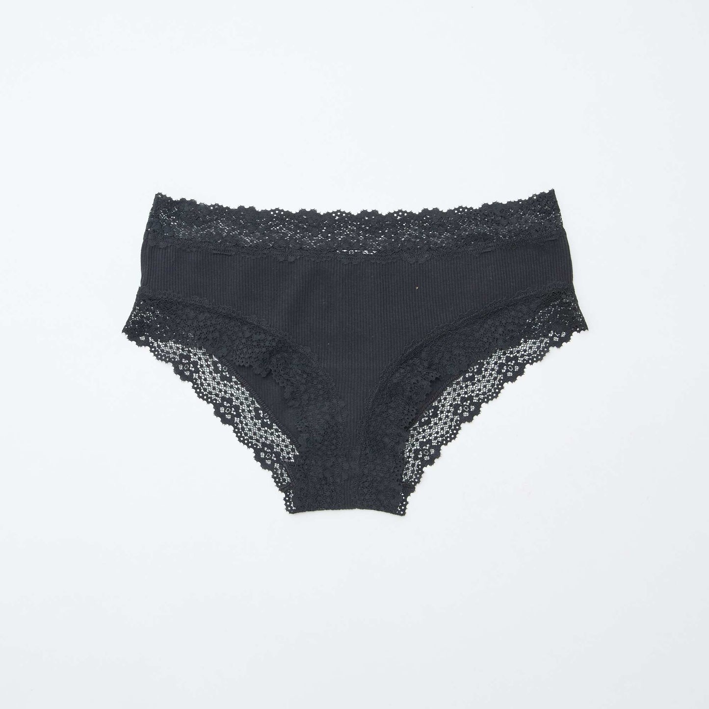 3-Pack Ribbed Shorties BLACK