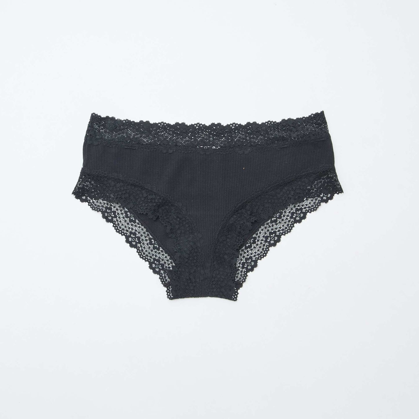 3-Pack Ribbed Shorties BLACK