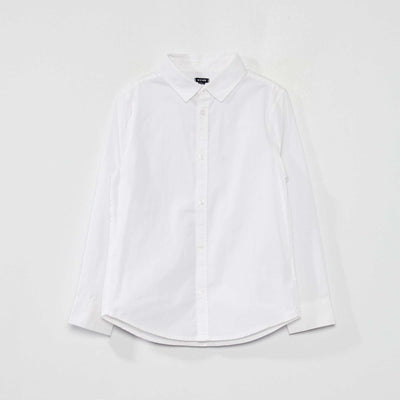 Poplin shirt WHITE